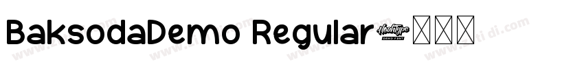 BaksodaDemo Regular字体转换